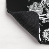 Just One More Row Crochet Skeleton Crocheting Knit Mousepad (Ecke)