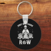 Just One More Row Crochet Skeleton Crocheting Knit Schlüsselanhänger (Vorderseite)