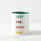 Just One More Row Funny Retro Crochet Lover Saying Tasse (Zentrum)