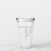 Just One More Row I'm Hooked Crochet Hook and Yarn Acryltrinkbecher (Rückseite)