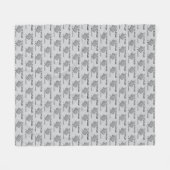 Just One More Row I'm Hooked Crochet Hook and Yarn Fleecedecke (Vorderseite (Horizontal))