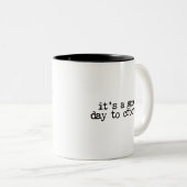 Just One More Row I'm Hooked Crochet Hook and Yarn Zweifarbige Tasse (VorderseiteRechts)