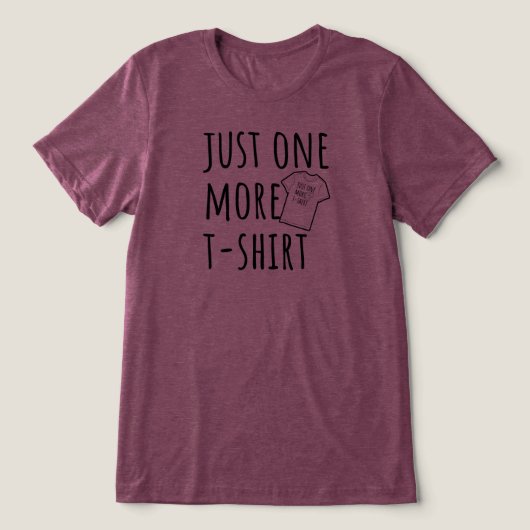Just One More T-Shirt Collector Funny Tri-Blend Shirt (Design Vorderseite)