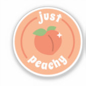 Just Peachy Aufkleber (Vorderseite)