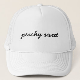 Just Peachy | Cute Minimalistische lustige Zitat-D Truckerkappe