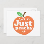 Just Peachy Feiertagspostkarte (Vorne/Hinten)