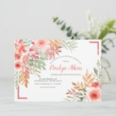 Just Peachy Geburtstagsparty Einladung (Stehend Vorderseite)