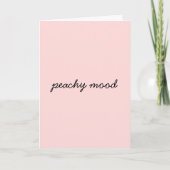 Just Peachy Modern Minimal Script Design Karte (Vorderseite)