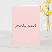 Just Peachy Modern Minimal Script Design Karte (Gelbe Blume)