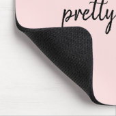 Just Peachy Modern Minimalist Cute Script Design Mousepad (Ecke)