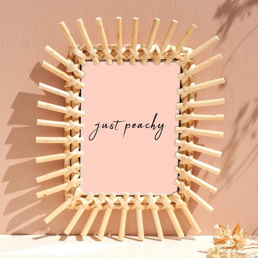 Just Peachy | Moderne Minimalistische Niedliche Sc Poster