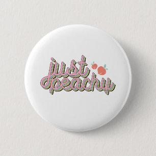 "Just Peachy" Niedlich Peach Button