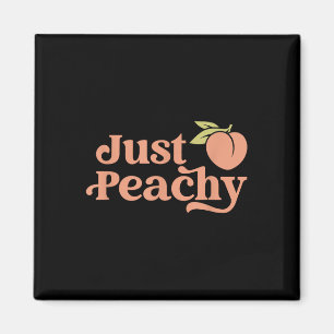 Just Peachy Retro 70er Georgia Pfirsiche Sommer Ob Magnet