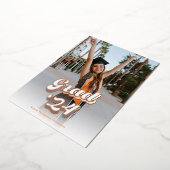 Just Peachy Rose Gold Grad Ankündigung (Gedreht)