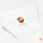 Just Peachy Runder Aufkleber (Umschlag)