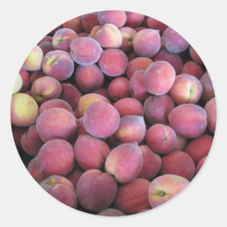Just Peachy Runder Aufkleber