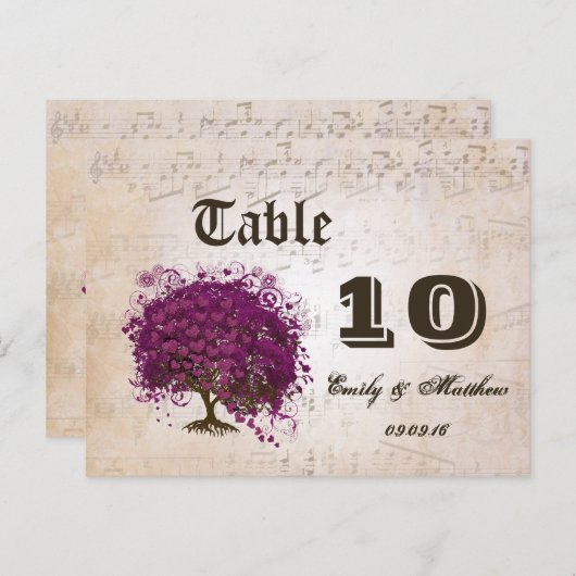 Just Peachy Sangria Herz Leaf Tree Postkarte (Vorne/Hinten)