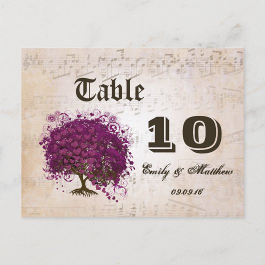 Just Peachy Sangria Herz Leaf Tree Postkarte (Rückseite)