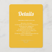 Just Peachy Wedding Eclosure Begleitkarte (Vorderseite)