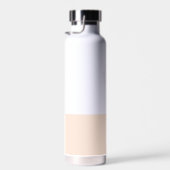 Just Peachy Wedding Monogram Trinkflasche (Rechts)