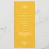 Just Peachy Wedding Program Programm (Rückseite)