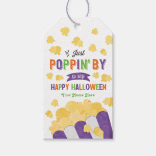 Just Poppin' by Halloween Popcorn Leckerei Geschen Geschenkanhänger