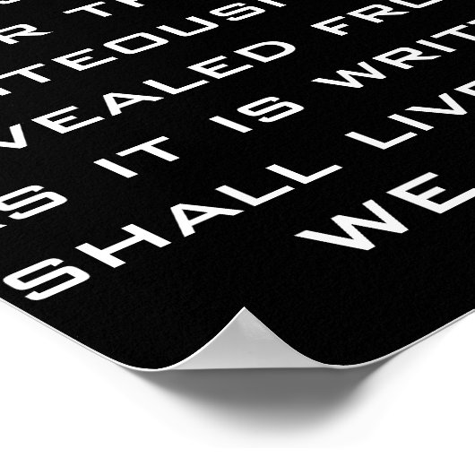 "JUST" Poster (Ecke)