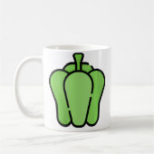 Just Really Like Bell Peppers Green Pepper Kaffeetasse (Links)