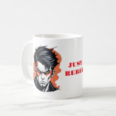JUST REBEL Bold Attitude Kaffeetasse (Vorderseite Links)