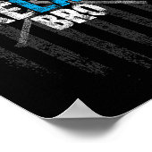 Just Relax Bro Lacrosse Sticks erschüttert Amerika Poster (Ecke)
