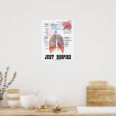 Just Respire (Respiratorisches System) Poster (Küche)