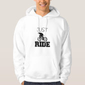 JUST RIDE HOODIE (Vorderseite)