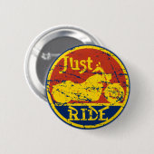 Just Ride Motorrad Logo Pin Button (Vorne & Hinten)