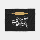 Just Roll With It Funny Baking Pastry Lover Gift  Fleecedecke (Vorderseite (Horizontal))