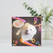 Just Saying "Hi" Karte (Stehend Vorderseite)