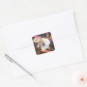 Just Saying "Hi" Quadratischer Aufkleber (Umschlag)