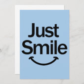 Just Smile Dankeskarte (Vorne/Hinten)