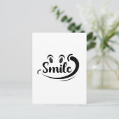 Just Smile Keep Smiling Smile More Stay Smiling A  Postkarte (Stehend Vorderseite)