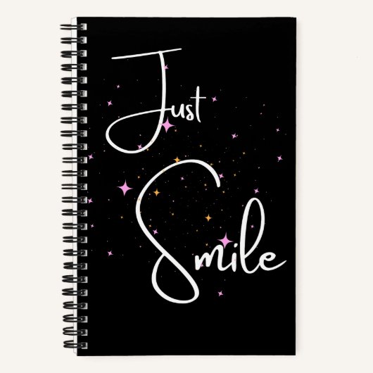 Just Smile Notebook Notizblock (Vorderseite)