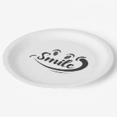 Just Smile Smile More Stay Smiling Keep the Smile  Pappteller (Schrägansicht)