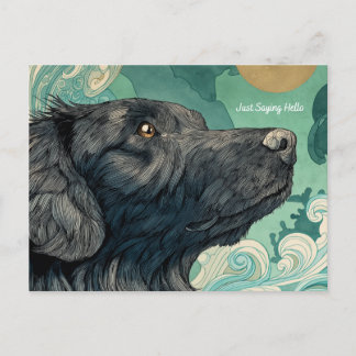 Just Sprichwort Hallo Hund Postcard Postkarte