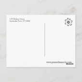 Just Sprichwort Hello Bold Peacock Foto Freundlich Postkarte (Rückseite)