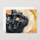 Just Sprichwort Hello Cat Postcard Postkarte (Vorne/Hinten)