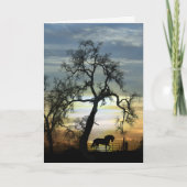Just Sprichwort Hello Horse and Oak Tree Card Karte (Vorderseite)