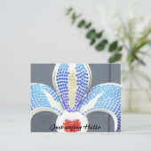 Just Sprichwort Hello Postkarte (Stehend Vorderseite)