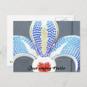 Just Sprichwort Hello Postkarte (Vorne/Hinten)