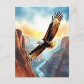 Just Sprichwort Hi | Eagle über Canyon Postkarte (Vorderseite)