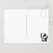 Just Sprichwort Hi | Niedlich Badger Postkarte (Rückseite)