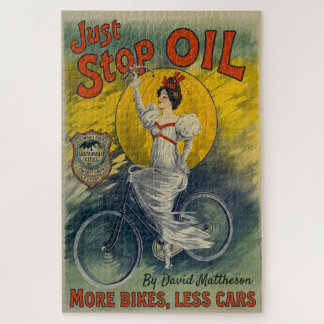 Just Stop Oil Mug More Bikes Less Cars Activist Puzzle