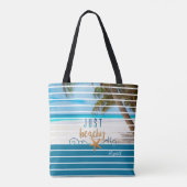 JUST STRAND Tropical Beach Travel Tasche (Rückseite)